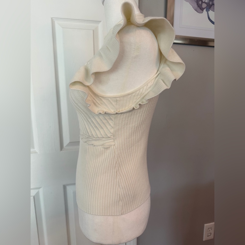 Milly Chiffon Ruffled knit Top - Picture 5 of 12